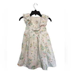 Joie White Floral Kids Dress‎ 4T